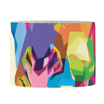 Colorful Giraffe Portrait Print Drum Lamp Shade
