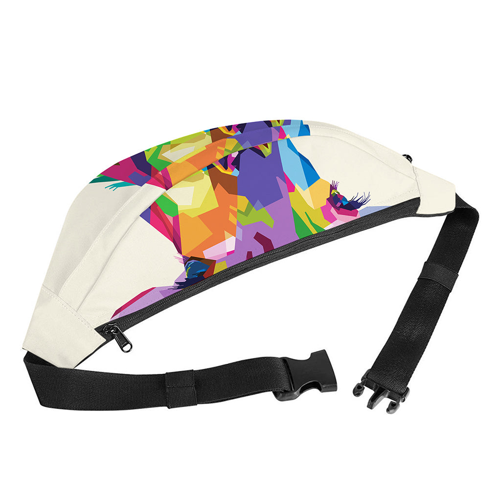 Colorful Giraffe Portrait Print Fanny Pack