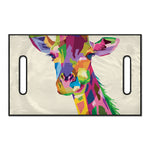 Colorful Giraffe Portrait Print Golf Cart Seat Cover