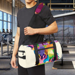 Colorful Giraffe Portrait Print Gym Bag