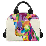 Colorful Giraffe Portrait Print Insulated Lunch Bag