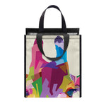 Colorful Giraffe Portrait Print Insulated Lunch Tote