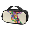 Colorful Giraffe Portrait Print Portable Cooler Travel Case