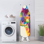 Colorful Giraffe Portrait Print Ironing Board Cover