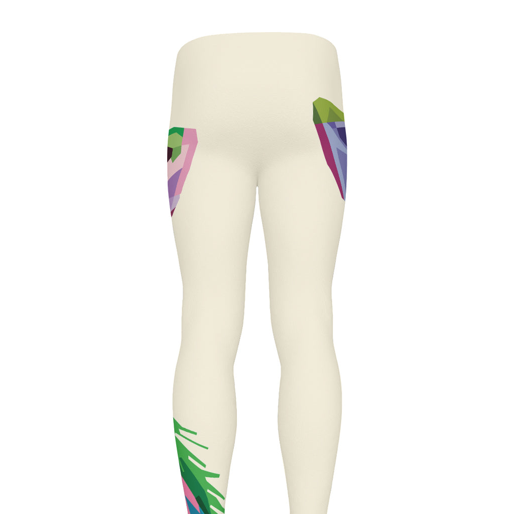 Colorful Giraffe Portrait Print Men's leggings