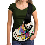 Colorful Giraffe Portrait Print Pet Sling Carrier