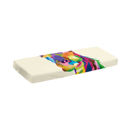 Colorful Giraffe Portrait Print Piano Keyboard Cover