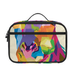 Colorful Giraffe Portrait Print Portable Lunch Bag