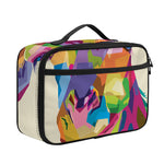 Colorful Giraffe Portrait Print Portable Lunch Bag