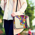 Colorful Giraffe Portrait Print Shoulder Strap Bible Bag