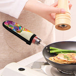 Colorful Giraffe Portrait Print Skillet Handle Cover