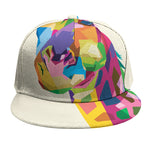 Colorful Giraffe Portrait Print Snapback Cap