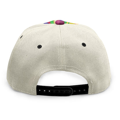 Colorful Giraffe Portrait Print Snapback Cap