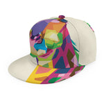 Colorful Giraffe Portrait Print Snapback Cap