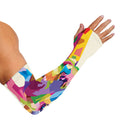 Colorful Giraffe Portrait Print Sun Protection Arm Sleeves