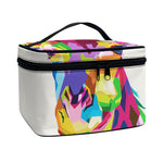 Colorful Giraffe Portrait Print Travel Makeup Bag