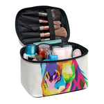 Colorful Giraffe Portrait Print Travel Makeup Bag
