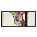 Colorful Giraffe Portrait Print Trifold Wallet