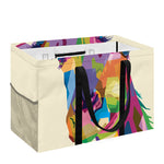 Colorful Giraffe Portrait Print Utility Tote Bag
