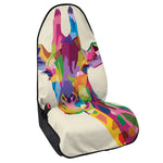 Colorful Giraffe Portrait Print Waterproof Car Seat Cover