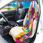 Colorful Giraffe Portrait Print Waterproof Car Seat Cover