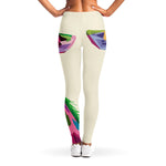 Colorful Giraffe Portrait Print Women's Leggings