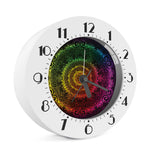 Colorful Gradient Mandala Print Alarm Clock