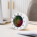 Colorful Gradient Mandala Print Alarm Clock