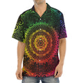 Colorful Gradient Mandala Print Aloha Shirt