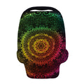 Colorful Gradient Mandala Print Baby Seat Cover