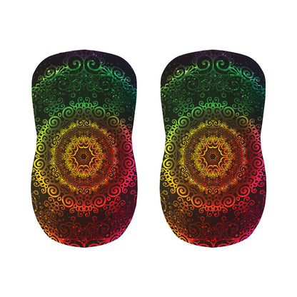 Colorful Gradient Mandala Print Bar Stool Covers