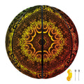 Colorful Gradient Mandala Print Basketball