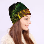 Colorful Gradient Mandala Print Beanie