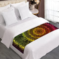 Colorful Gradient Mandala Print Bed Runner