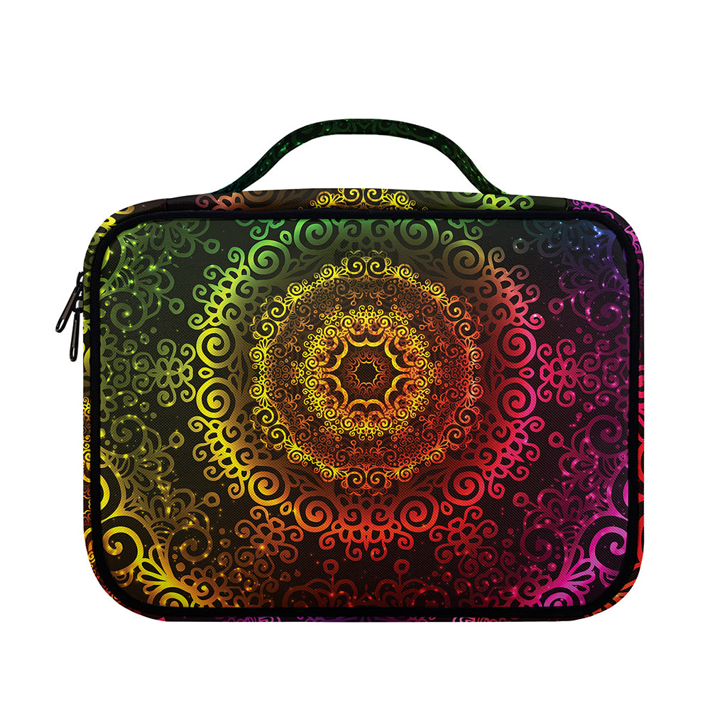 Colorful Gradient Mandala Print Briefcase Bible Bag