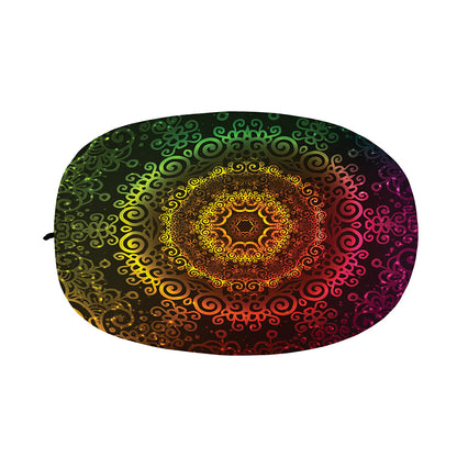Colorful Gradient Mandala Print Car Side Mirror Covers