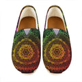 Colorful Gradient Mandala Print Casual Shoes