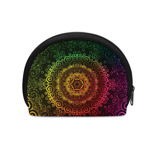 Colorful Gradient Mandala Print Coin Purse