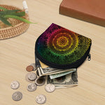 Colorful Gradient Mandala Print Coin Purse