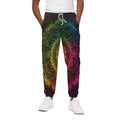 Colorful Gradient Mandala Print Cotton Sweatpants