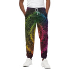 Colorful Gradient Mandala Print Cotton Pants