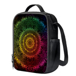 Colorful Gradient Mandala Print Crossbody Lunch Bag