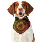 Colorful Gradient Mandala Print Dog Bandana