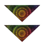 Colorful Gradient Mandala Print Dog Bandana