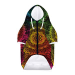 Colorful Gradient Mandala Print Dog Zip Up Hoodie