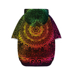 Colorful Gradient Mandala Print Dog Zip Up Hoodie