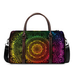 Colorful Gradient Mandala Print Duffle Bag