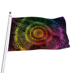 Colorful Gradient Mandala Print Flag