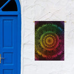 Colorful Gradient Mandala Print Garden Flag