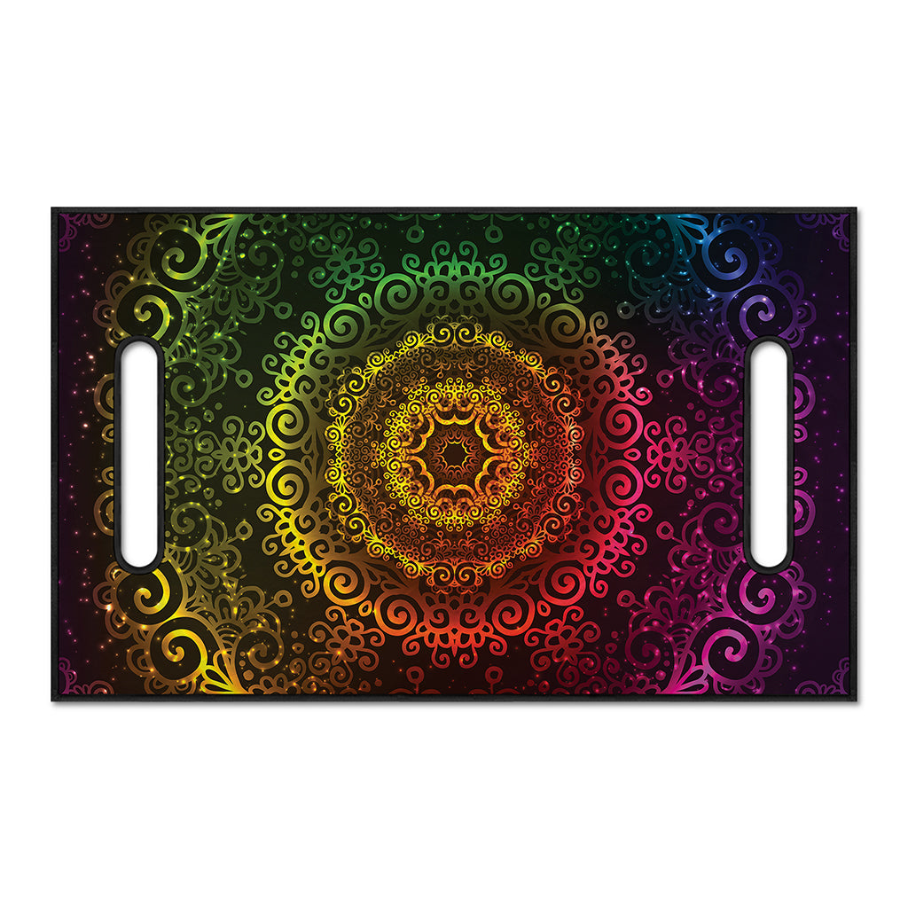 Colorful Gradient Mandala Print Golf Cart Seat Cover